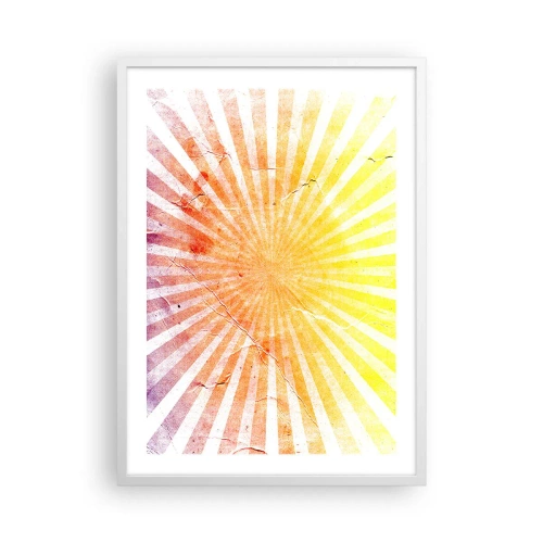 Affisch i vit ram - Solupp- och nedgångar - 50x70 cm