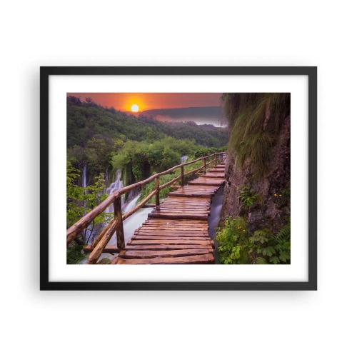 Affisch i svart ram - Otrolig skönhet - 50x40 cm