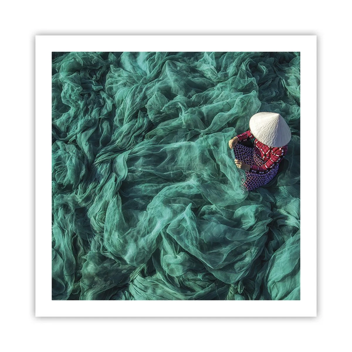 Affisch - I nätens hav - 60x60 cm