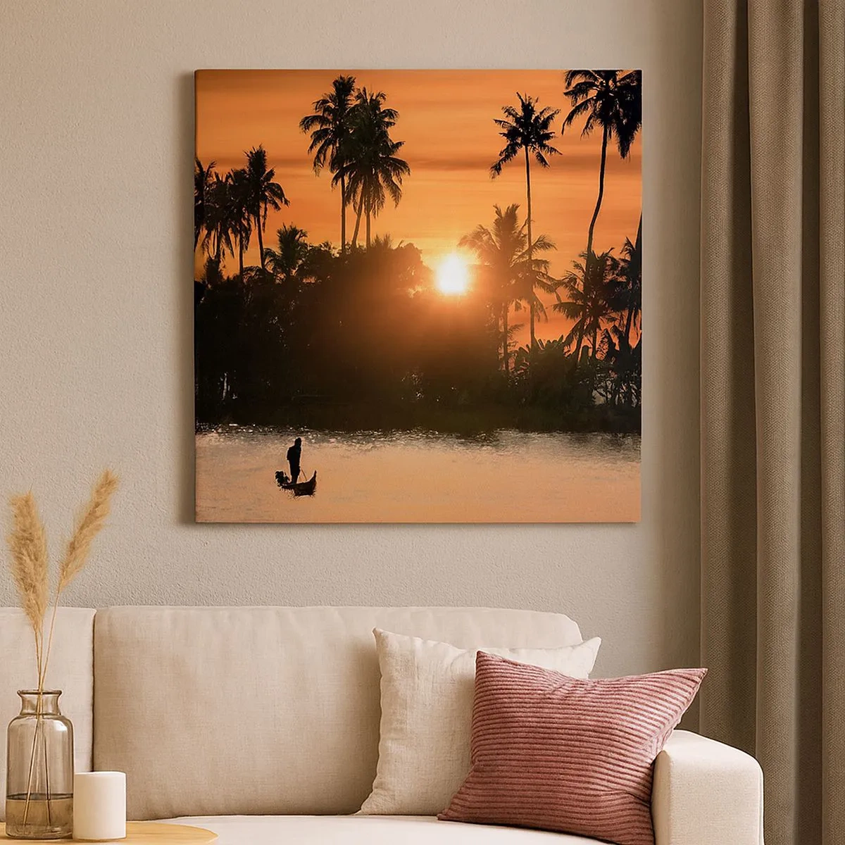 Canvastavla - Bild på duk - Dags att vila - 30x30 cm