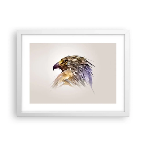 Affisch i vit ram - En kämpes porträtt - 40x30 cm