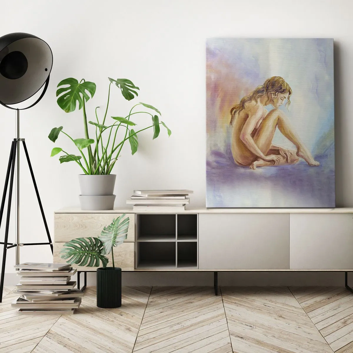 Canvastavla - Bild på duk - Kärlekens akt - 70x100 cm