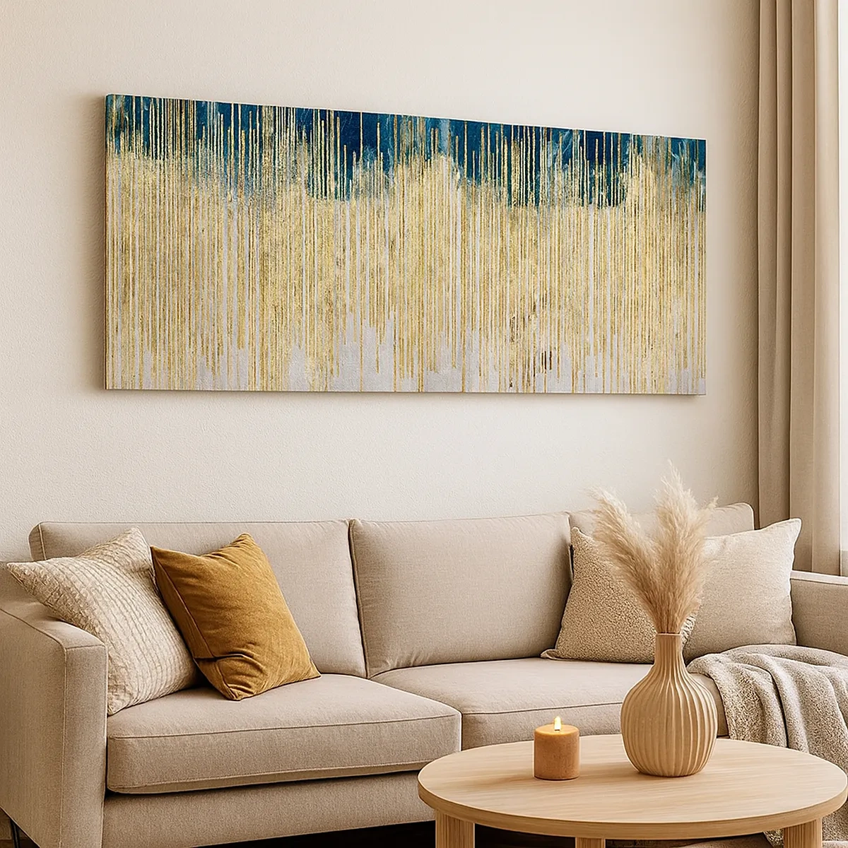 Canvastavla - Bild på duk - Förgylld gräns - 30x30 cm