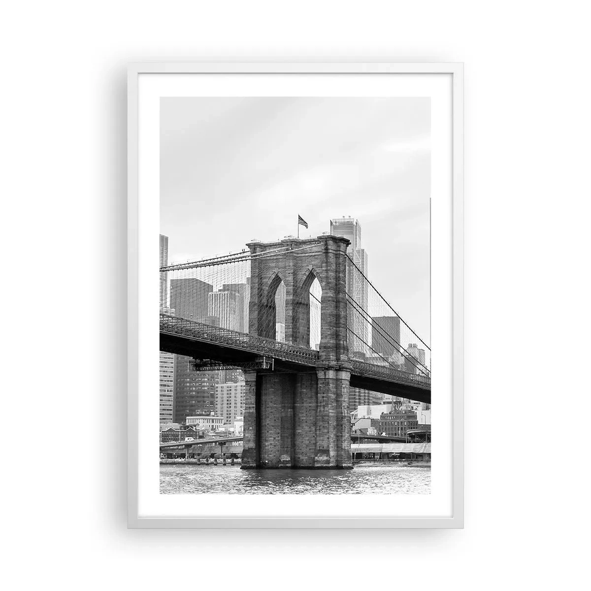 Affisch i vit ram - New York stämning - 50x70 cm