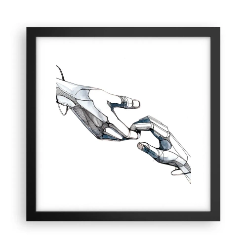Affisch i svart ram - God gest - 30x30 cm