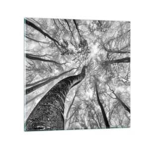 Glastavla - Bild på glas - Kapplöpning mot ljuset - 70x70 cm