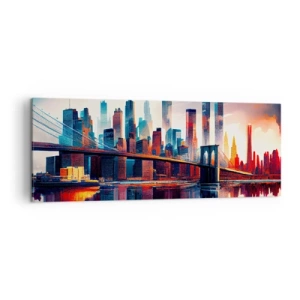 Canvastavla - Bild på duk - Fenomenala New York - 140x50 cm