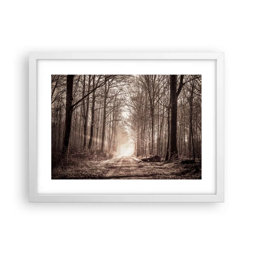 Affisch i vit ram - Skogens domkyrka - 40x30 cm