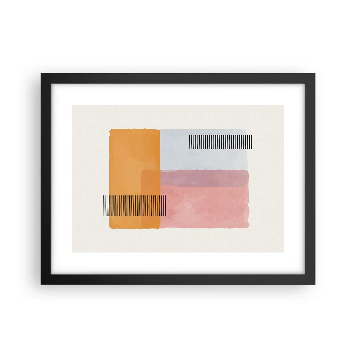 Affisch i svart ram - Från hörna till hörna - 40x30 cm