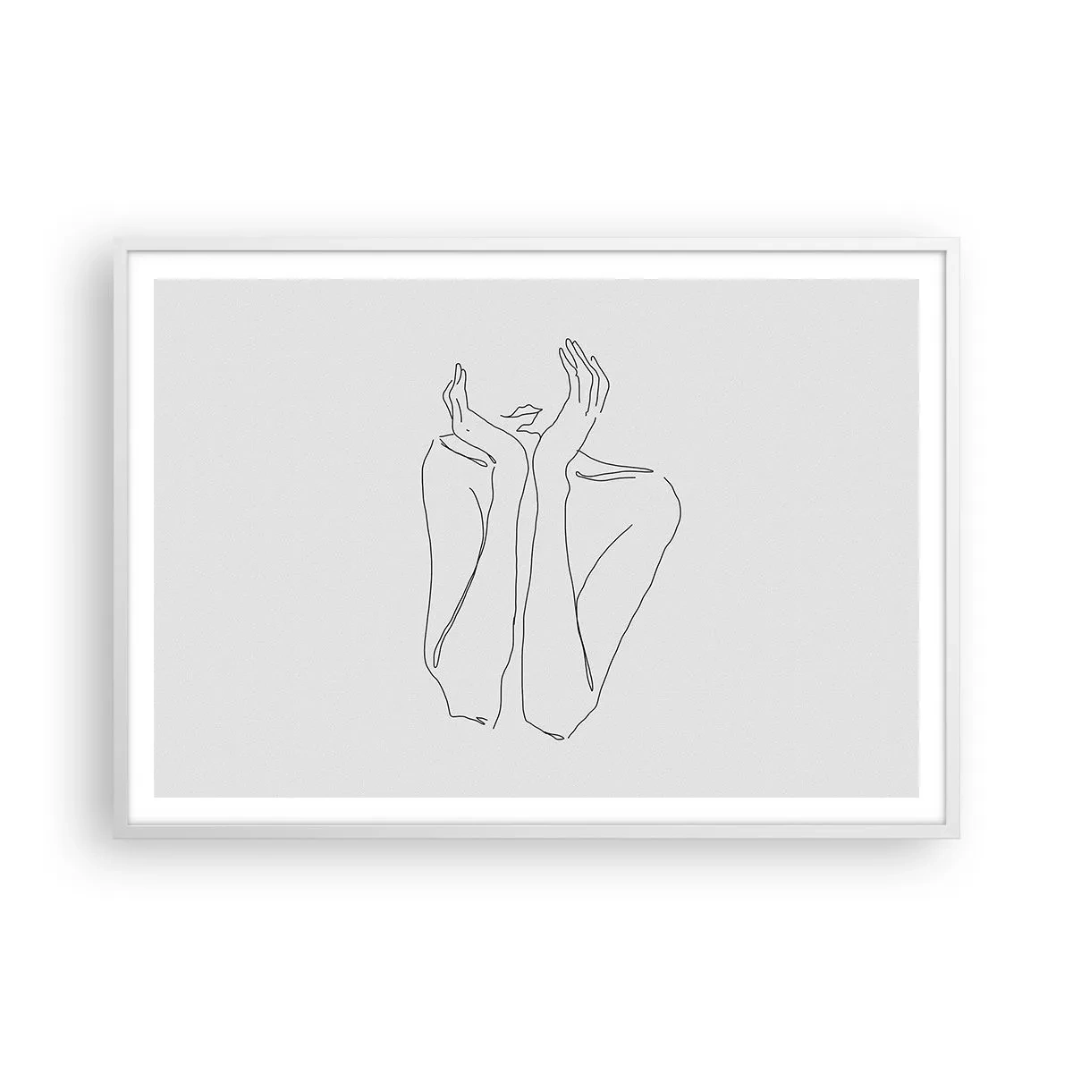 Affisch i vit ram - Vad flickorna drömmer om - 100x70 cm