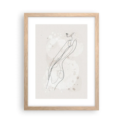 Affisch i ram av ljusek - Blicken går vilse - 30x40 cm