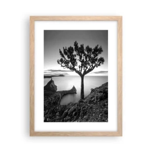 Affisch i ram av ljusek - Ro enda fram till horisonten - 30x40 cm