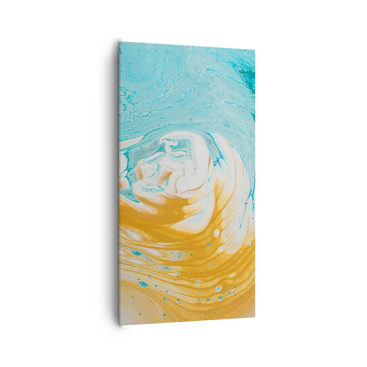 Canvastavla - Bild på duk - Pastellfärgad virvel - 65x120 cm