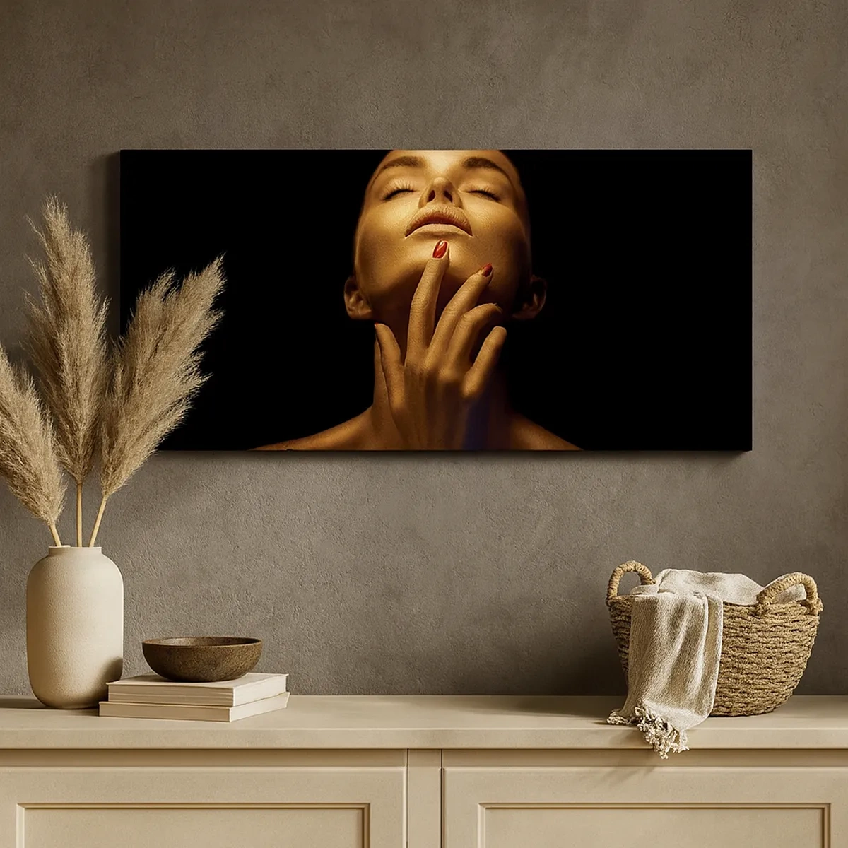 Canvastavla - Bild på duk - Som guldsilke - 30x30 cm