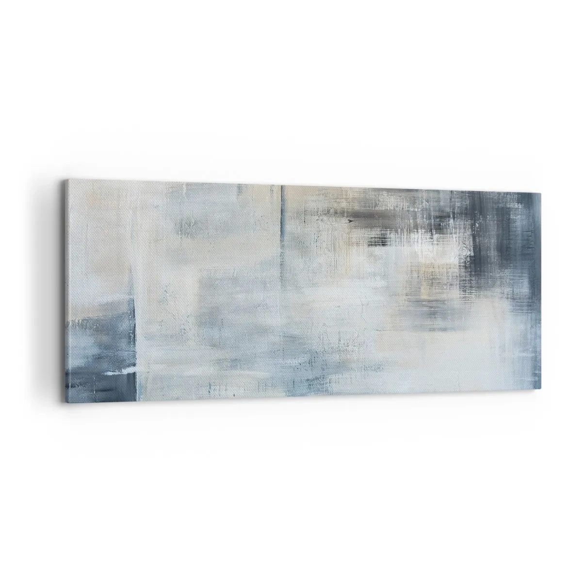 Canvastavla - Bild på duk - Bakom en blå slöja - 100x40 cm