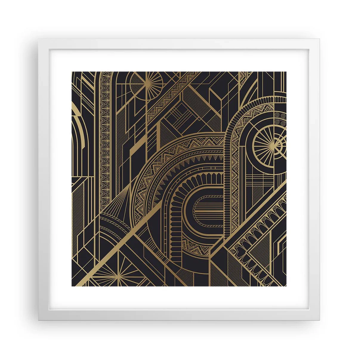 Affisch i vit ram - Koncept, idéer, planer - 40x40 cm