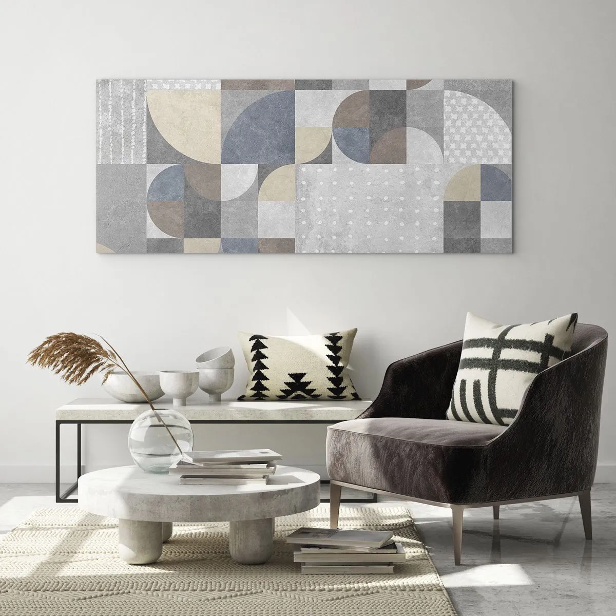 Glastavla - Bild på glas - Keramisk fantasi - 120x50 cm