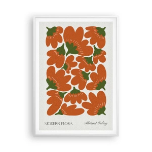 Affisch i vit ram - Ur blommornas liv - 70x100 cm