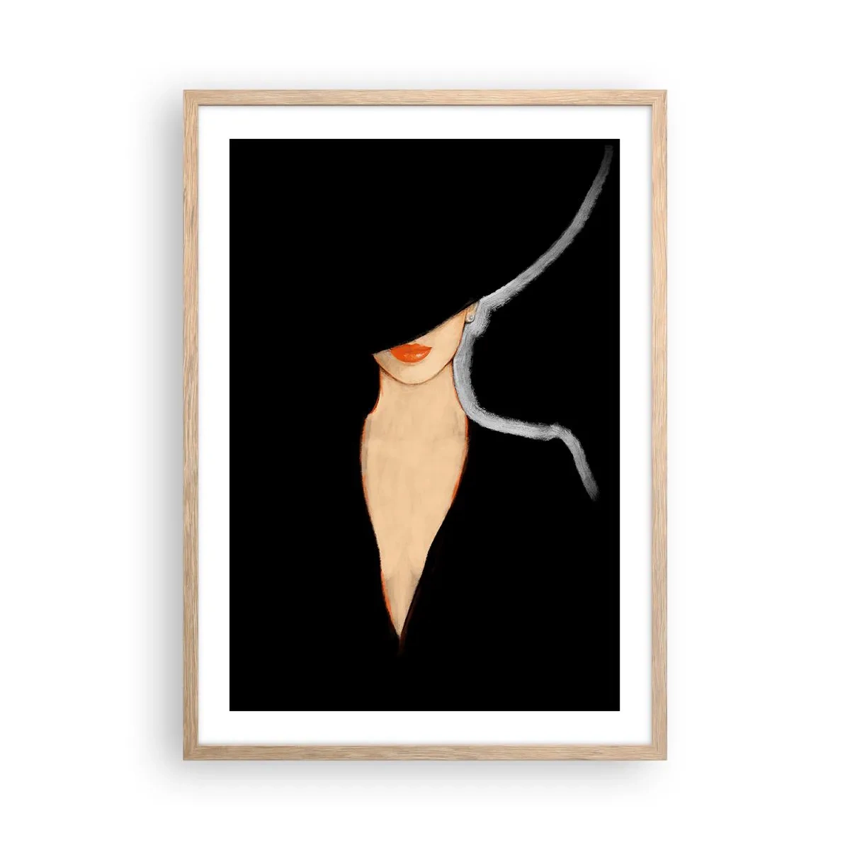 Affisch i ram av ljusek - Elegans och stil - 50x70 cm