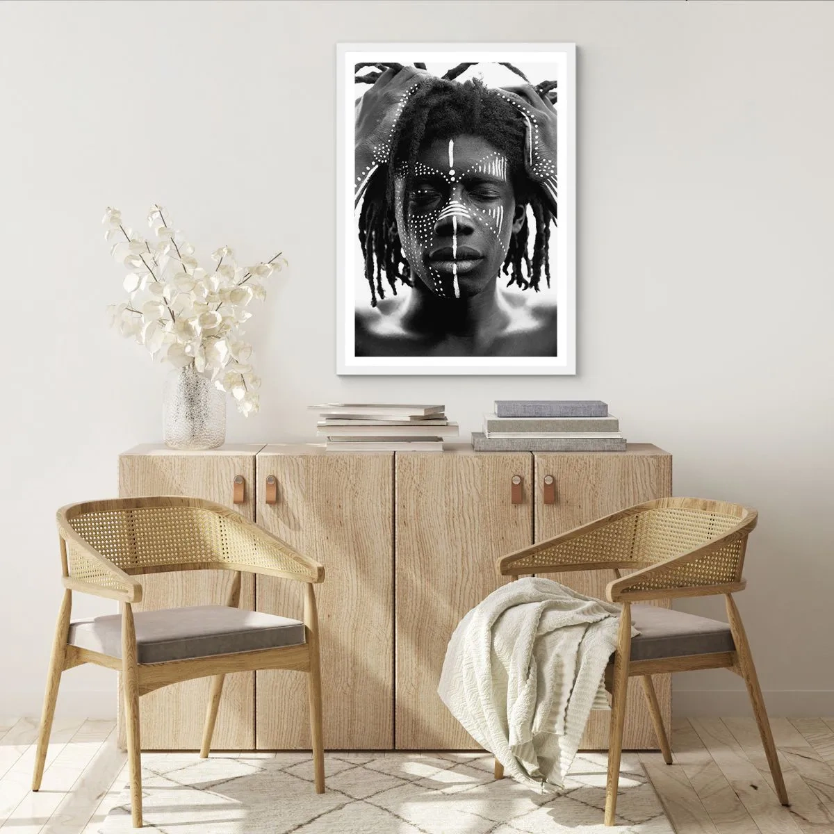 Affisch i vit ram - Var är du? - 70x100 cm