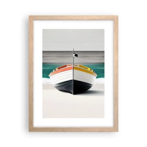 Affisch i ram av ljusek - På sin plats - 30x40 cm