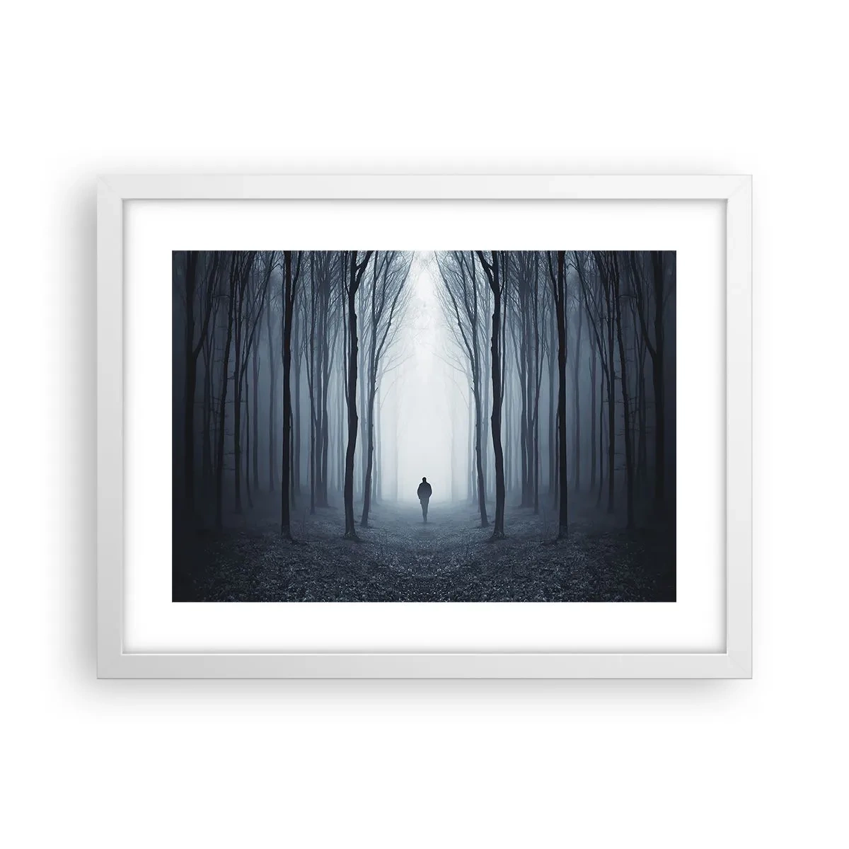 Affisch i vit ram - Och allt är enkelt och klart - 40x30 cm