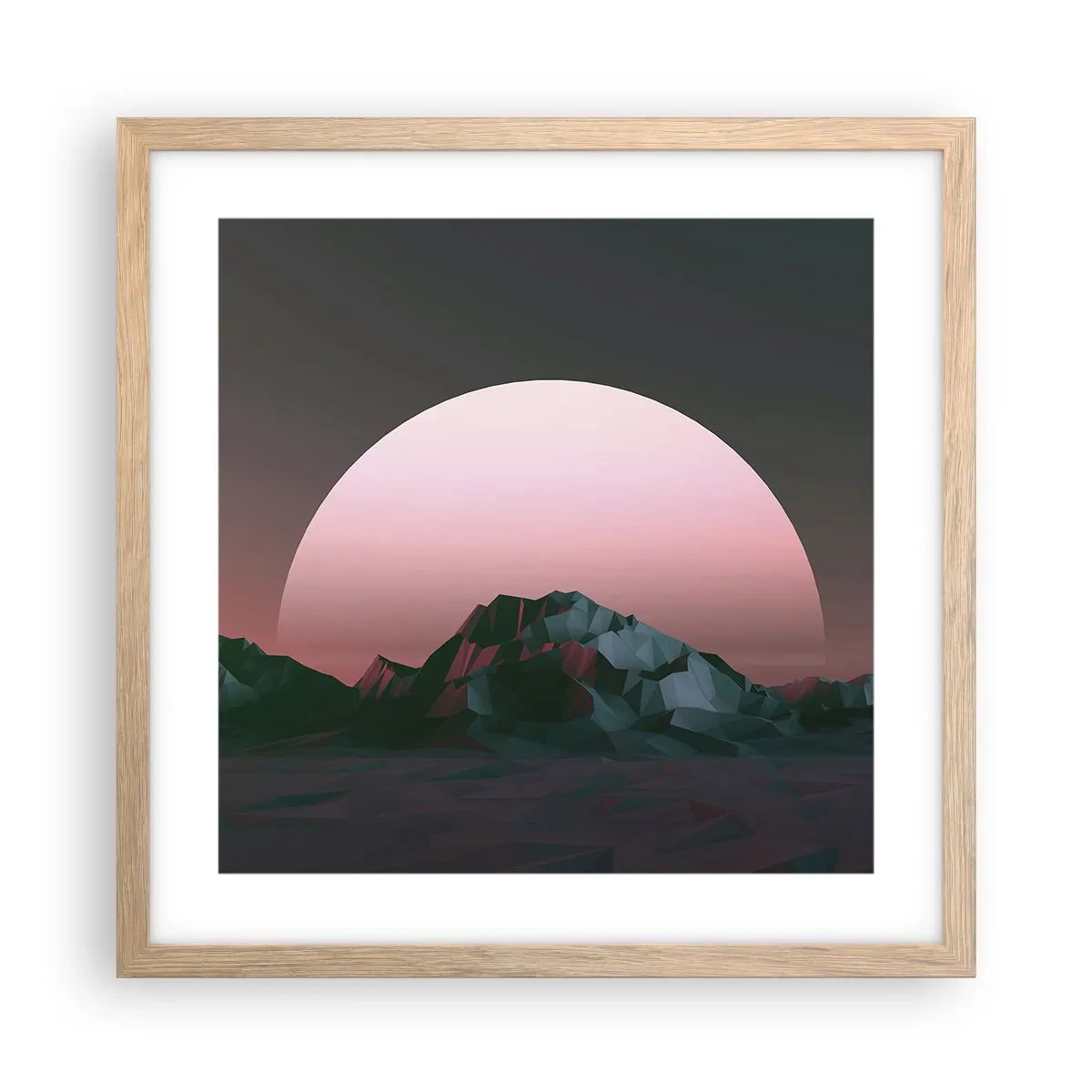 Affisch i ram av ljusek - I den granliggande galaxen - 40x40 cm