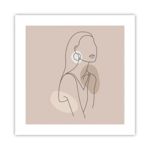 Affisch - Flickaktighetens ikon - 40x40 cm