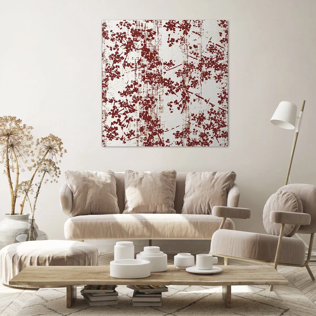 Canvastavla - Bild på duk - Som en gammal percale - 70x70 cm