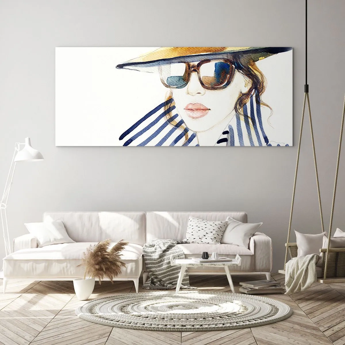 Glastavla - Bild på glas - Välkommen till Florida! - 120x50 cm