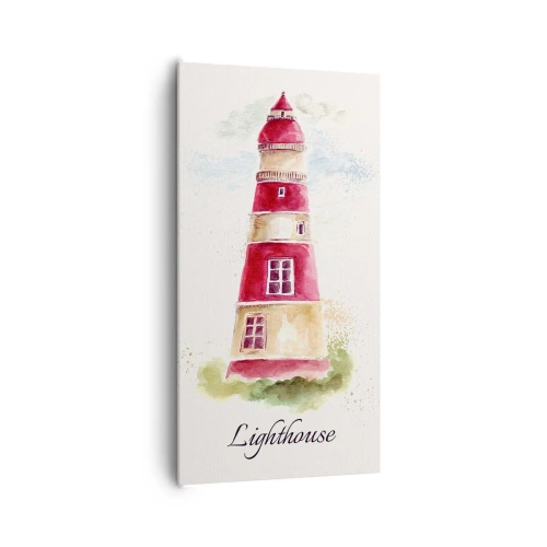 Canvastavla - Bild på duk - Det är alltid något väder - 65x120 cm