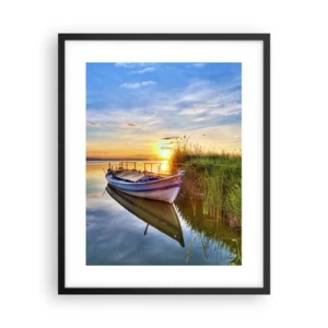 Affisch i svart ram - Uppfyllda drömmars vik - 40x50 cm