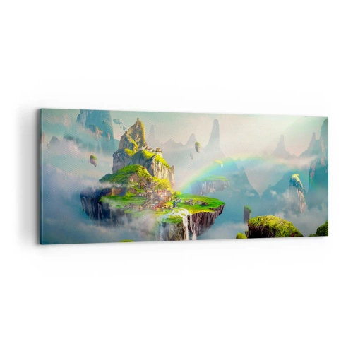 Canvastavla - Bild på duk - Mellanhimmel - 100x40 cm