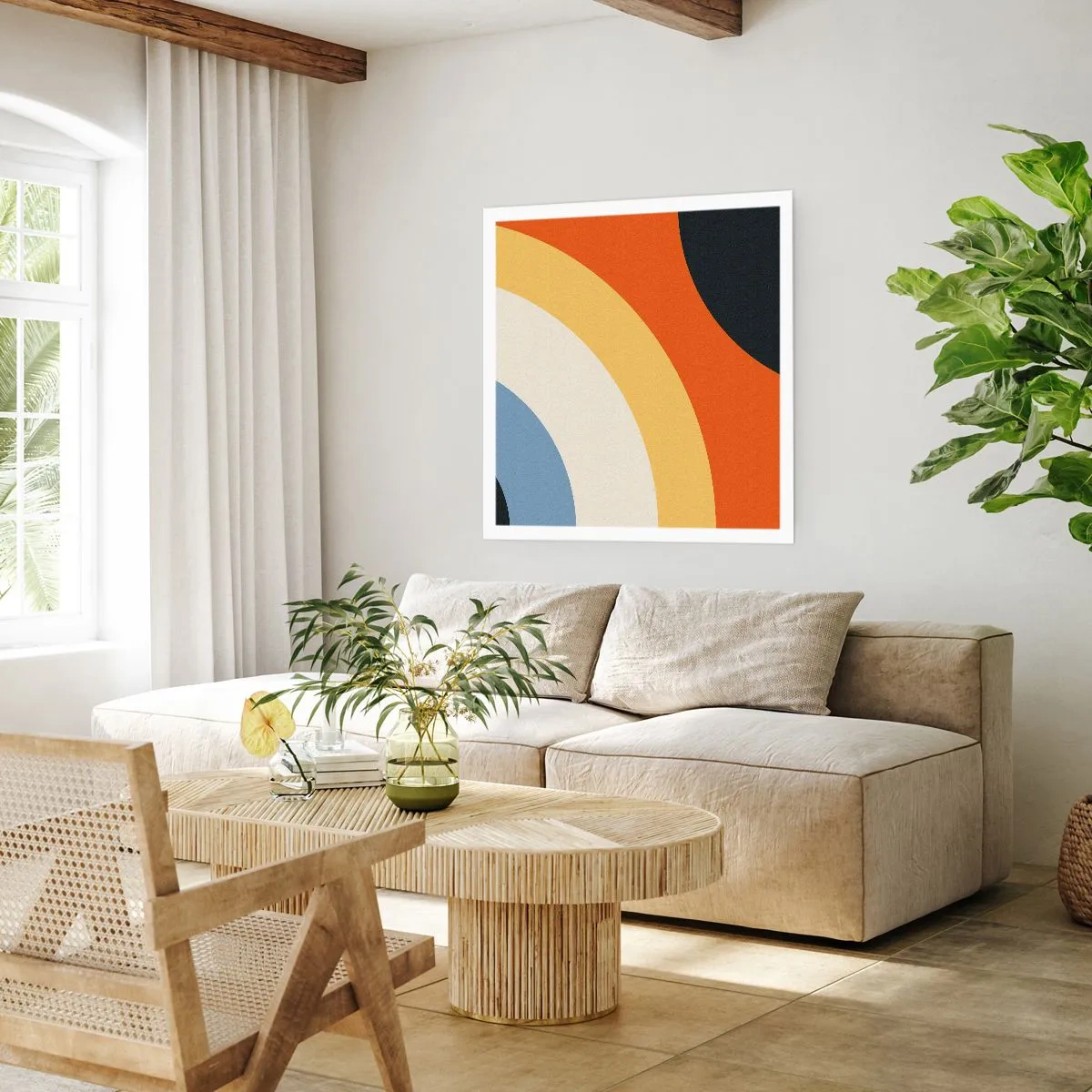 Affisch - Mot varandra - 60x60 cm