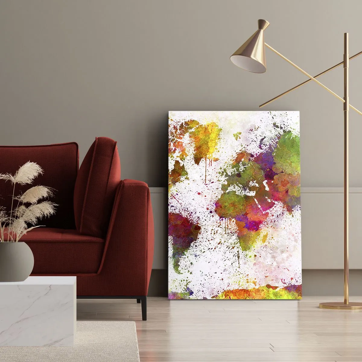 Canvastavla - Bild på duk - Det blev bara så - 50x70 cm