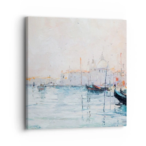 Canvastavla - Bild på duk - Bortom vatten, bortom dimma - 30x30 cm