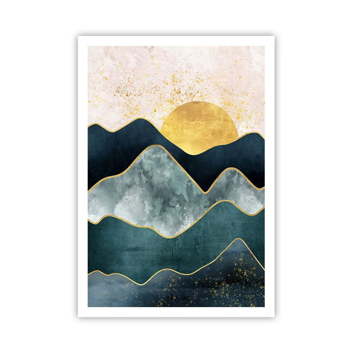 Affisch - Bortom bergen - 70x100 cm