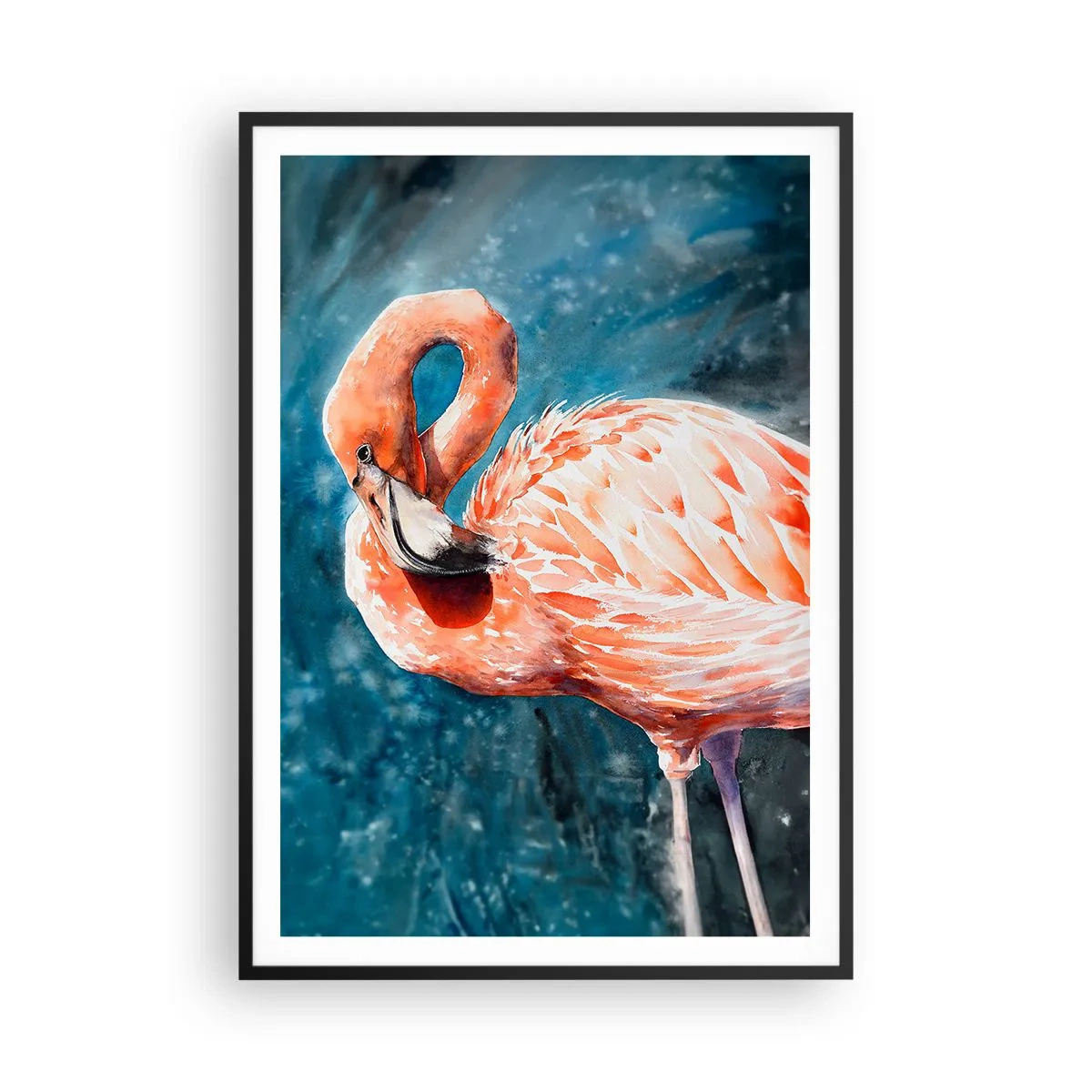 Affisch i svart ram - Dekorativt till sin natur - 70x100 cm