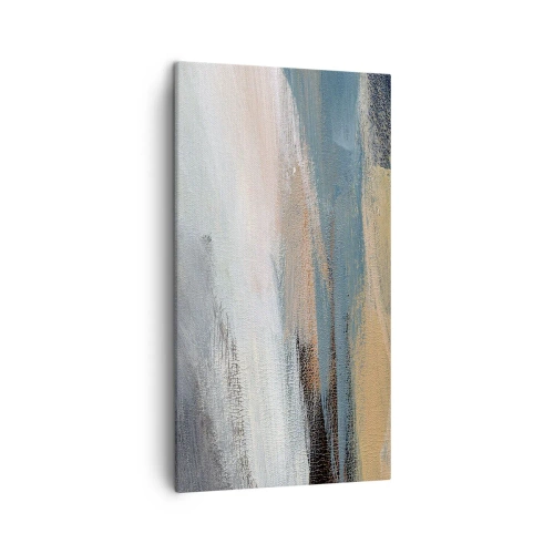 Canvastavla - Bild på duk - Abstraktion: nordligt landskap - 45x80 cm