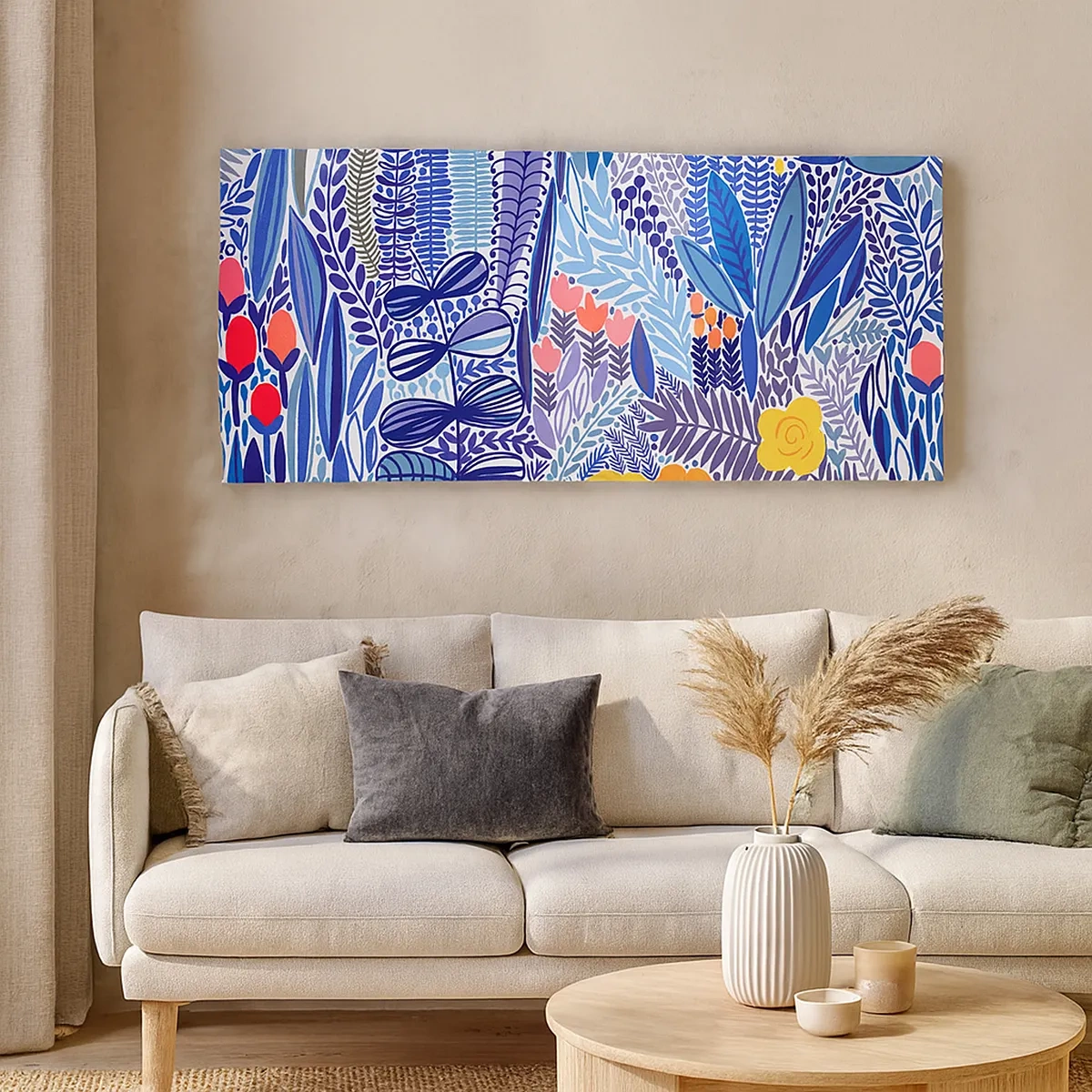 Canvastavla - Bild på duk - Hawaii-trädgård - 30x30 cm