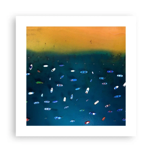 Affisch - Ett semesterspel - 40x40 cm