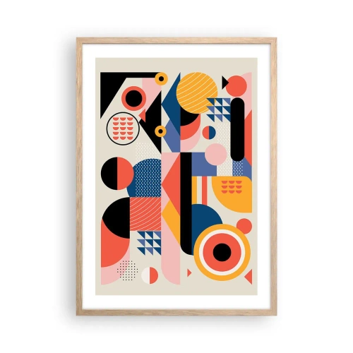 Affisch i ram av ljusek - Komposition: Lek - 50x70 cm