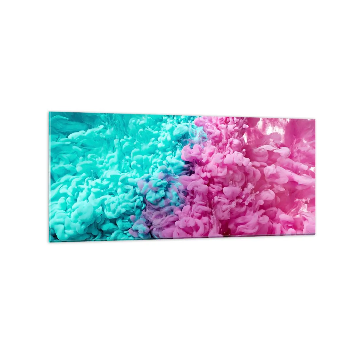 Glastavla - Bild på glas - Avgörande möte - 120x50 cm