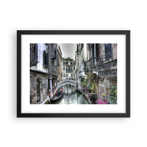 Affisch i svart ram - Tyst begrundan sedan några sekel - 40x30 cm