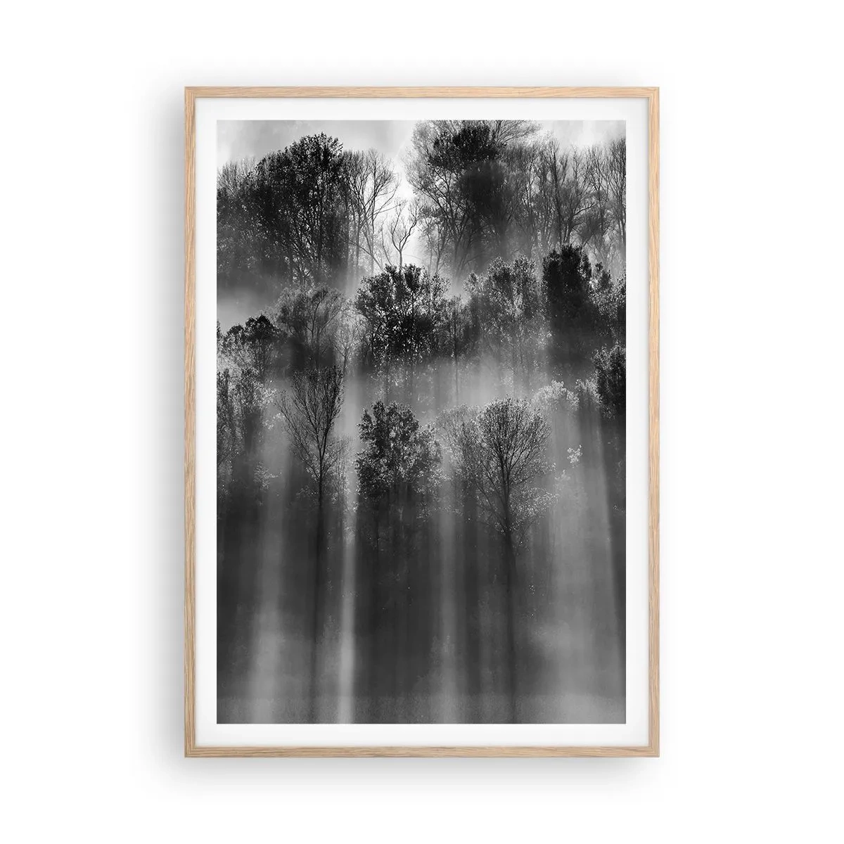 Affisch i ram av ljusek - I ljusstrålar - 70x100 cm