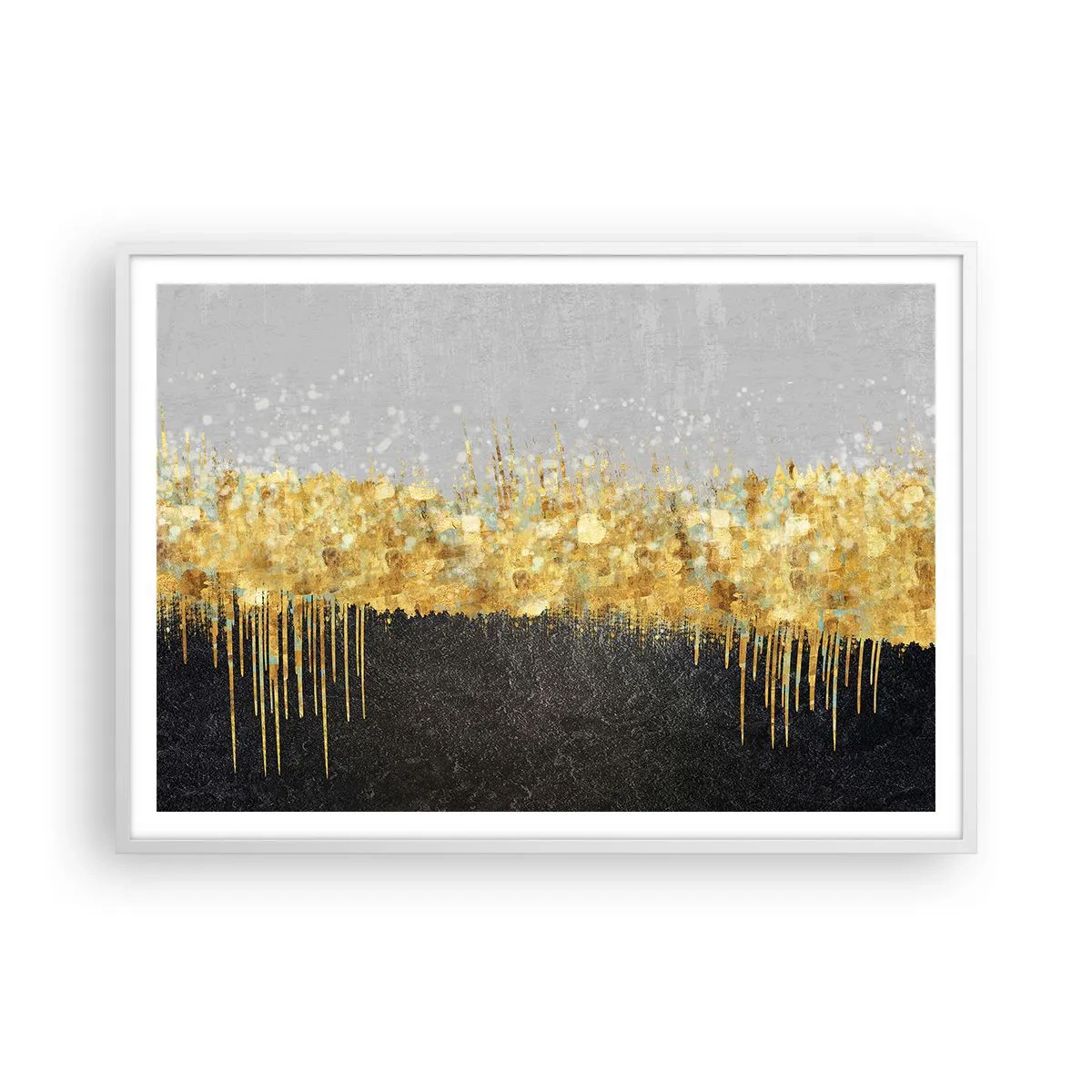 Affisch i vit ram - Inåt och uppåt - 100x70 cm