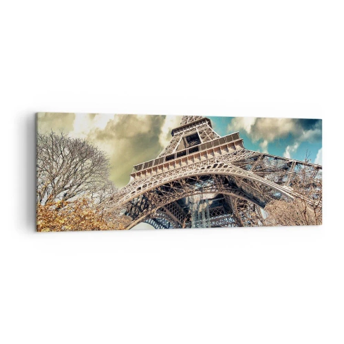 Canvastavla - Bild på duk - Och på hösten i Paris... - 140x50 cm