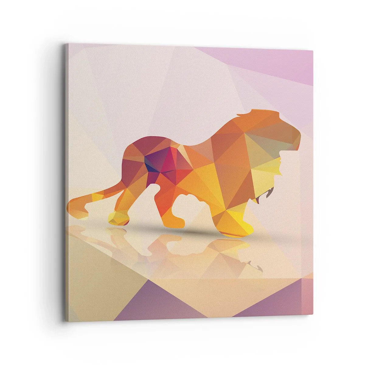 Canvastavla - Bild på duk - Diamantkung - 70x70 cm