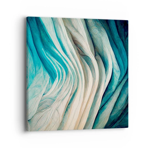 Canvastavla - Bild på duk - Blå omättlighet - 40x40 cm