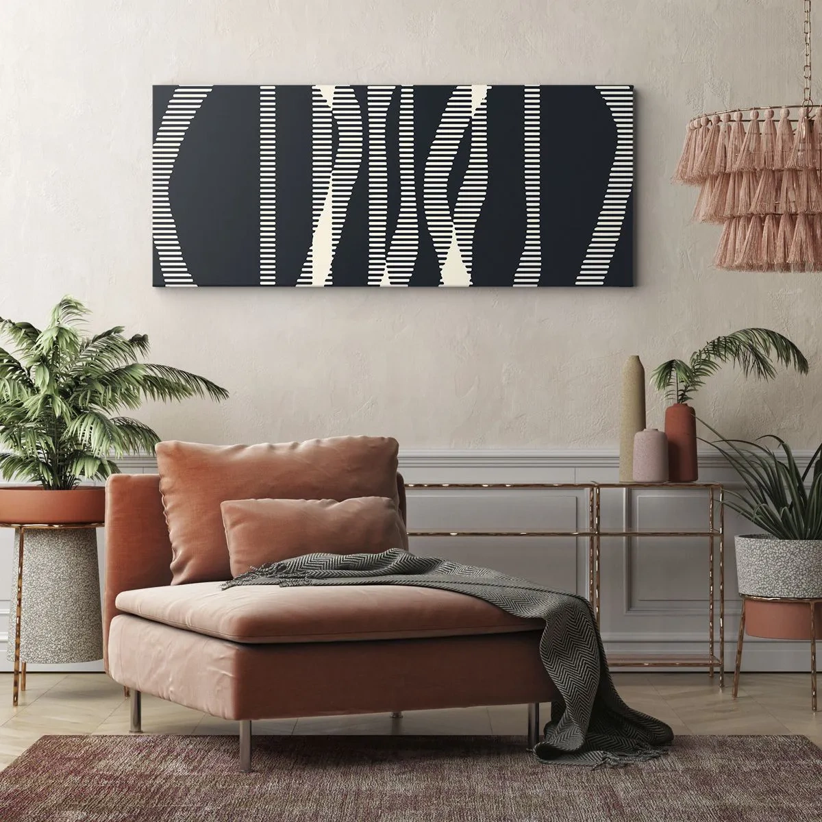 Canvastavla - Bild på duk - Försök att bryta mörkret - 100x40 cm
